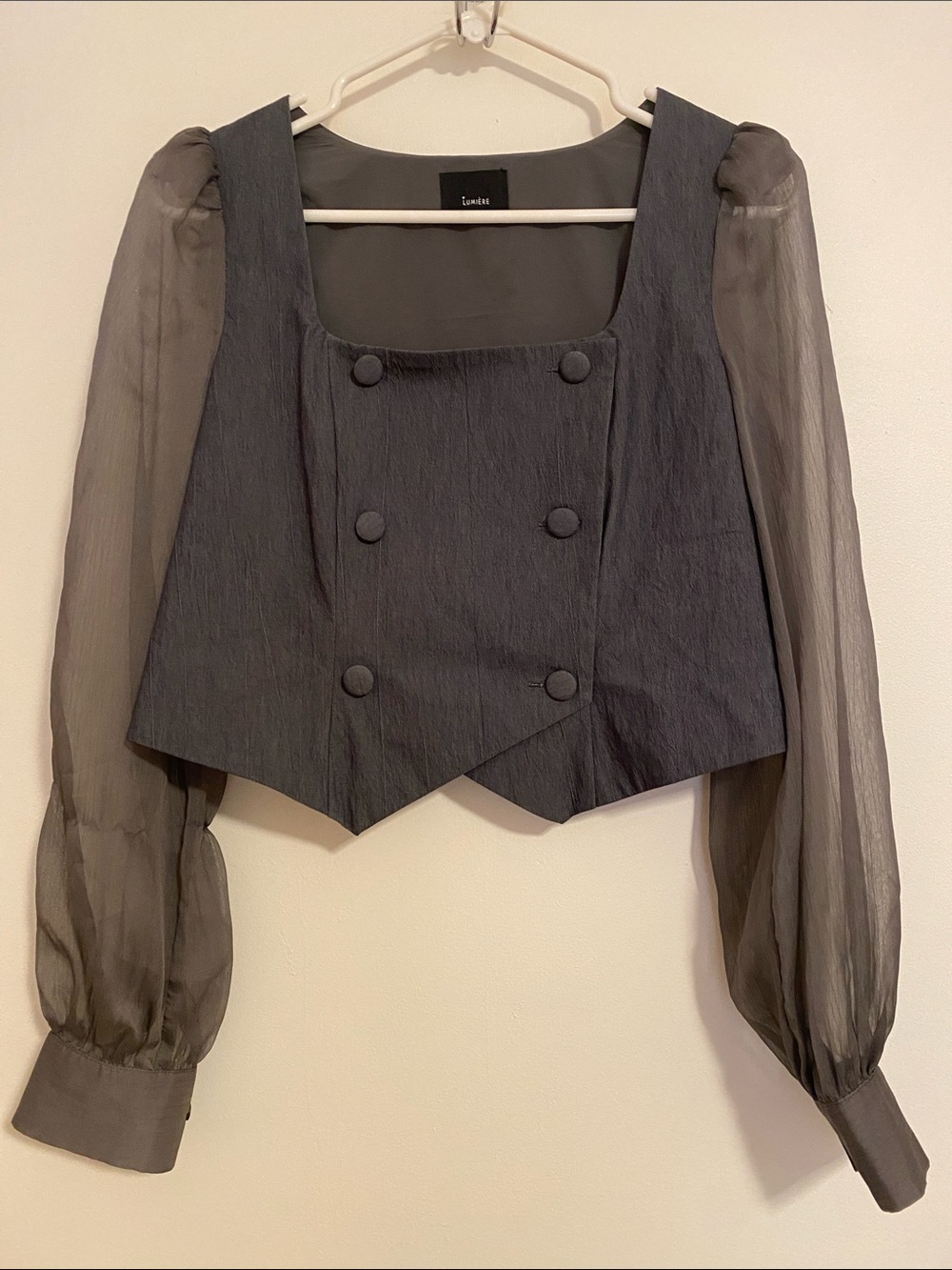Lumiere Double-Breasted Blouse Sample Piece